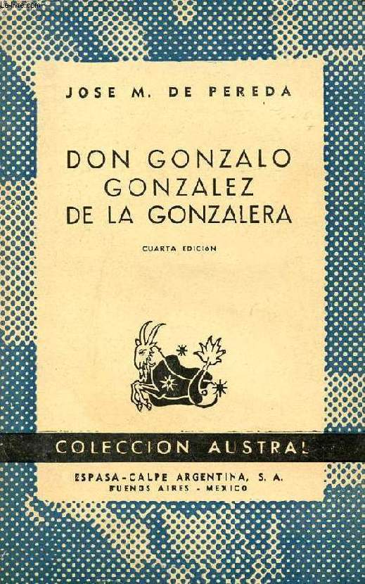 DON GONZALO GONZALEZ DE LA GONZALERA, COLECCIN AUSTRAL, N 58