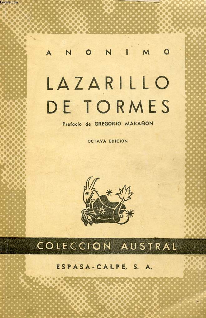 LAZARILLO DE TORMES, COLECCIN AUSTRAL, N 156