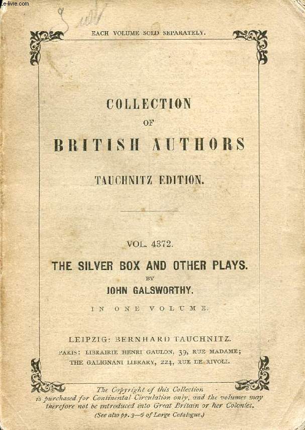 THE SILVER BOX (COLLECTION OF BRITISH AND AMERICAN AUTHORS, VOL. 4372)
