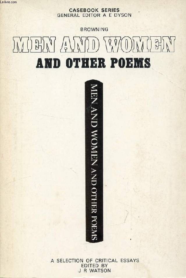 BROWNING, MEN AND WOMEN, AND OTHER POEMS