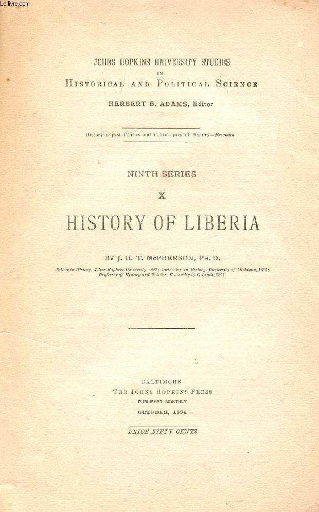 HISTORY OF LIBERIA