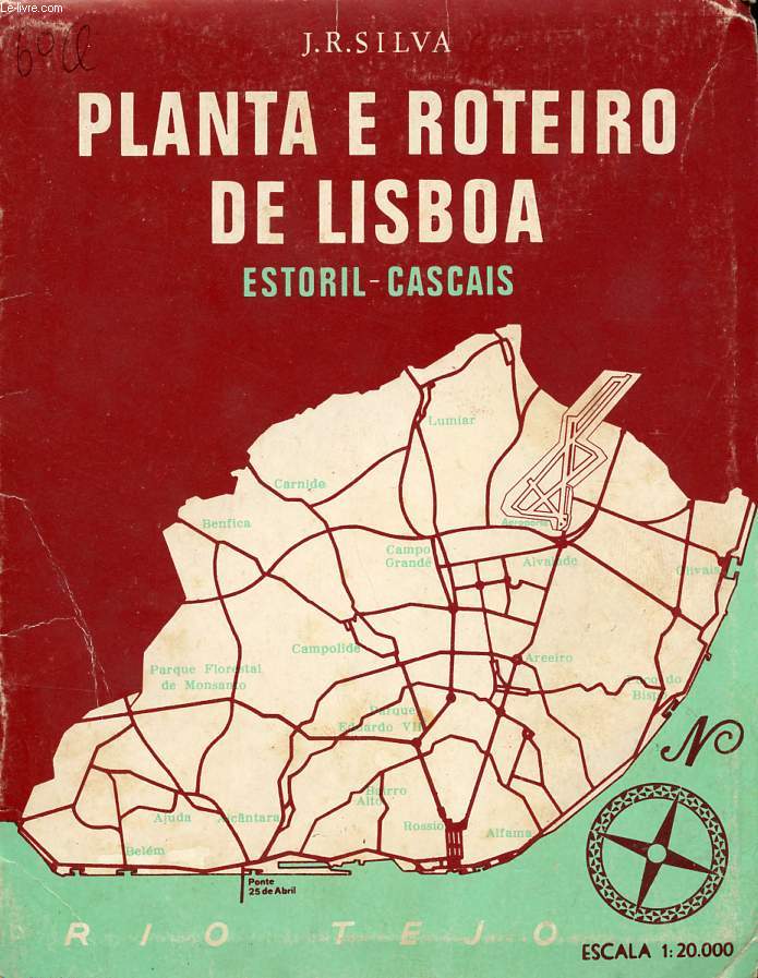 PLANTA E ROTEIRO DE LISBOA, ESTORIL - CASCAIS