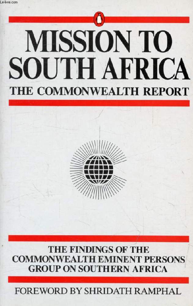 MISSIONS TO SOUTH AFRICA, The Commonwealth Report