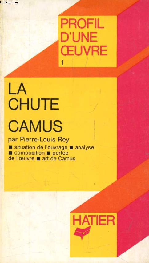 LA CHUTE, A. CAMUS (Profil d'une Oeuvre, 1)