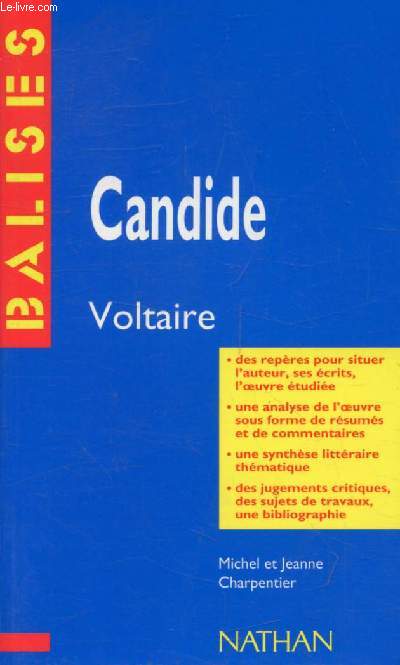CANDIDE, VOLTAIRE (BALISES)