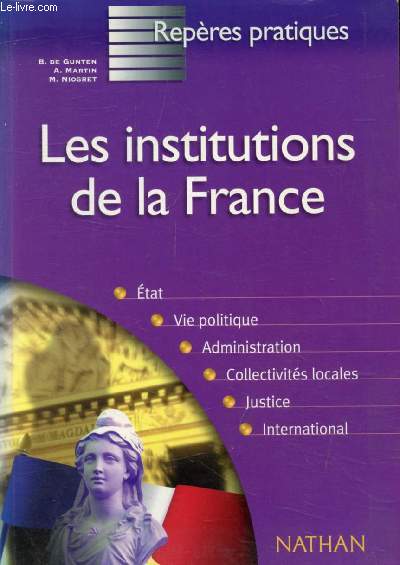 LES INSTITUTIONS DE LA FRANCE (Ve REPUBLIQUE, 4 OCTOBRE 1958)