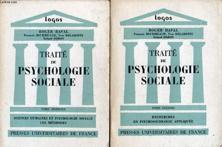 TRAITE DE PSYCHOLOGIE SOCIALE, 2 TOMES (SCIENCES HUMAINES ET PSYCHOLOGIE SOCIALE, LES METHODES / RECHERCHES EN PSYCHOLOGIE APPLIQUEE) (Logos)