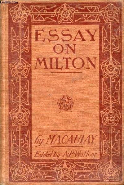 MACAULAY'S ESSAY ON MILTON