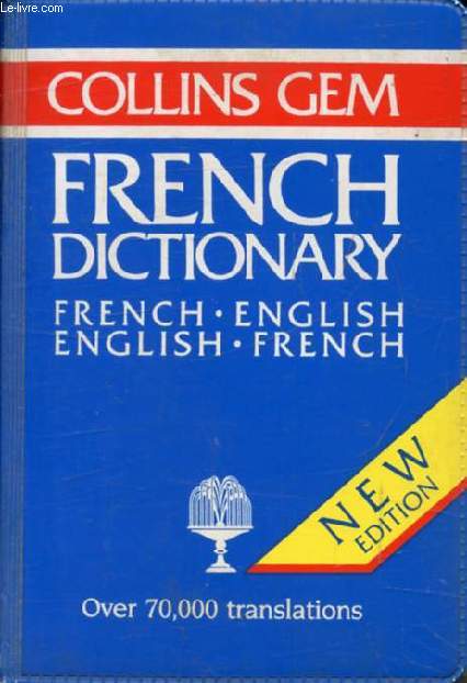 COLLINS GEM FRENCH DICTIONARY, FRENCH-ENGLISH, ENGLISH-FRENCH