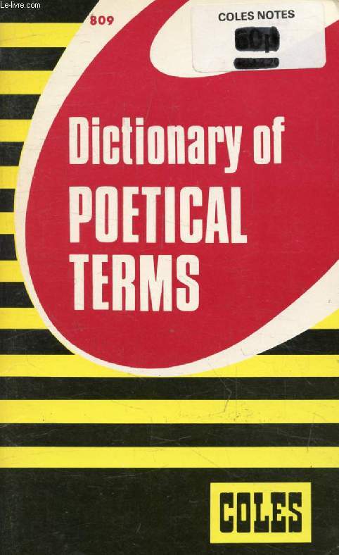 DICTIONARY OF POETICAL TERMS
