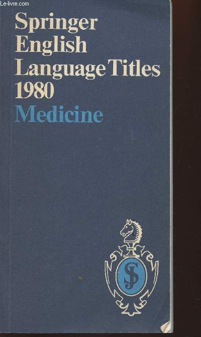 Springer English Language titles 1980 Medecine