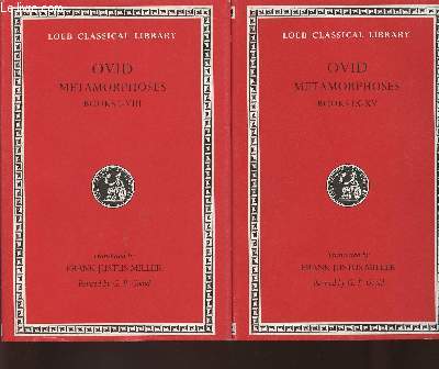 Ovid- Metamorphoses Books I-VIII+ IX-XV (2 volumes) With an English translation