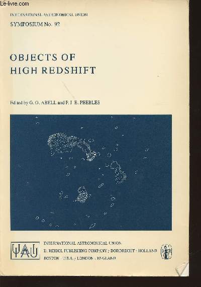Symposium n92- Ojects of high redshift