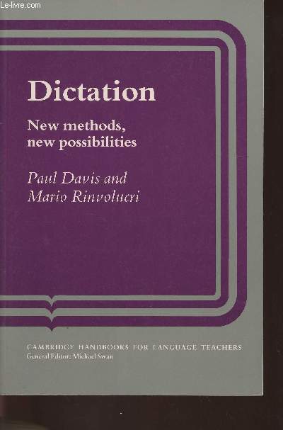 Dictation- New methods, new possiblities