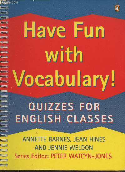 Have fun with vocabulary! Quizzes for English classes