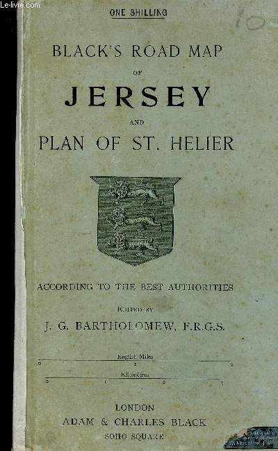 Black's road map of Jersey and plan of St. Helier