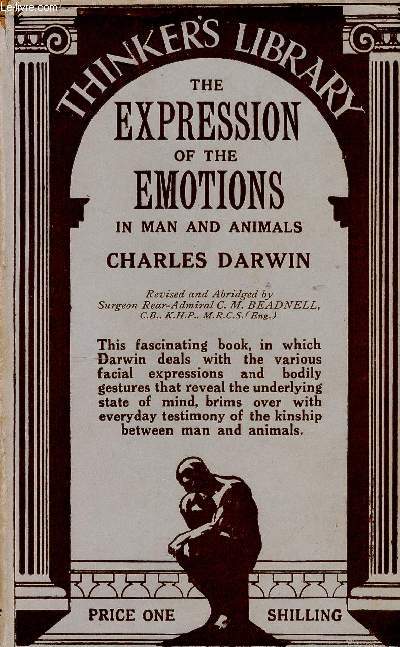 The expression of the emotions in man and animals (Collection 