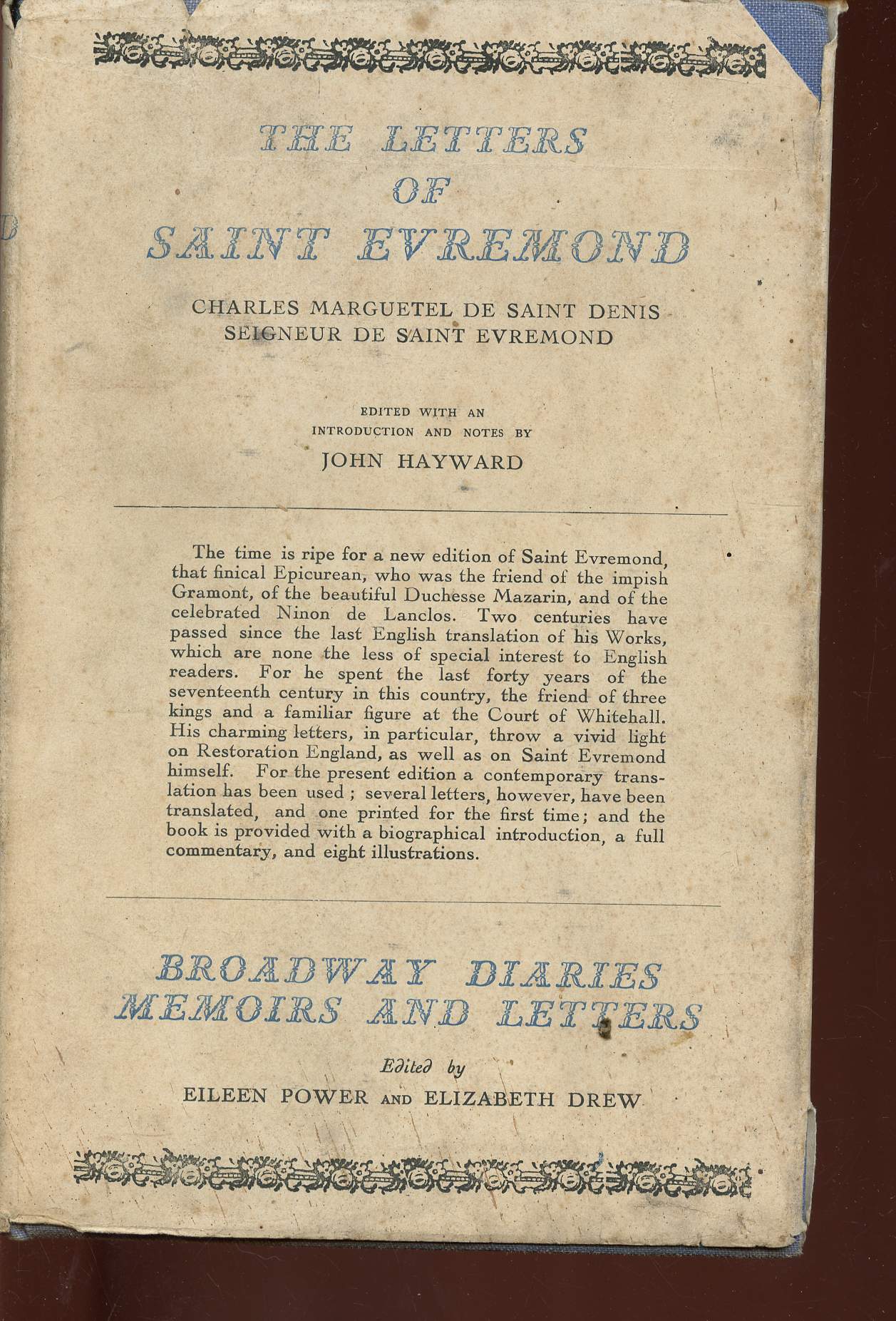 The letters of Saint Evremond