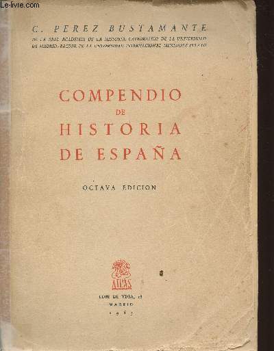 Compendio de Historia de Espana (octava edicion)
