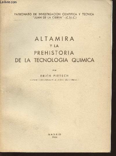 Altamira y la prehistoria de la tecnologia quimica