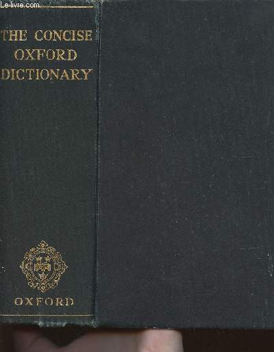 The concise Oxford dictionary of current English (fourth edition)