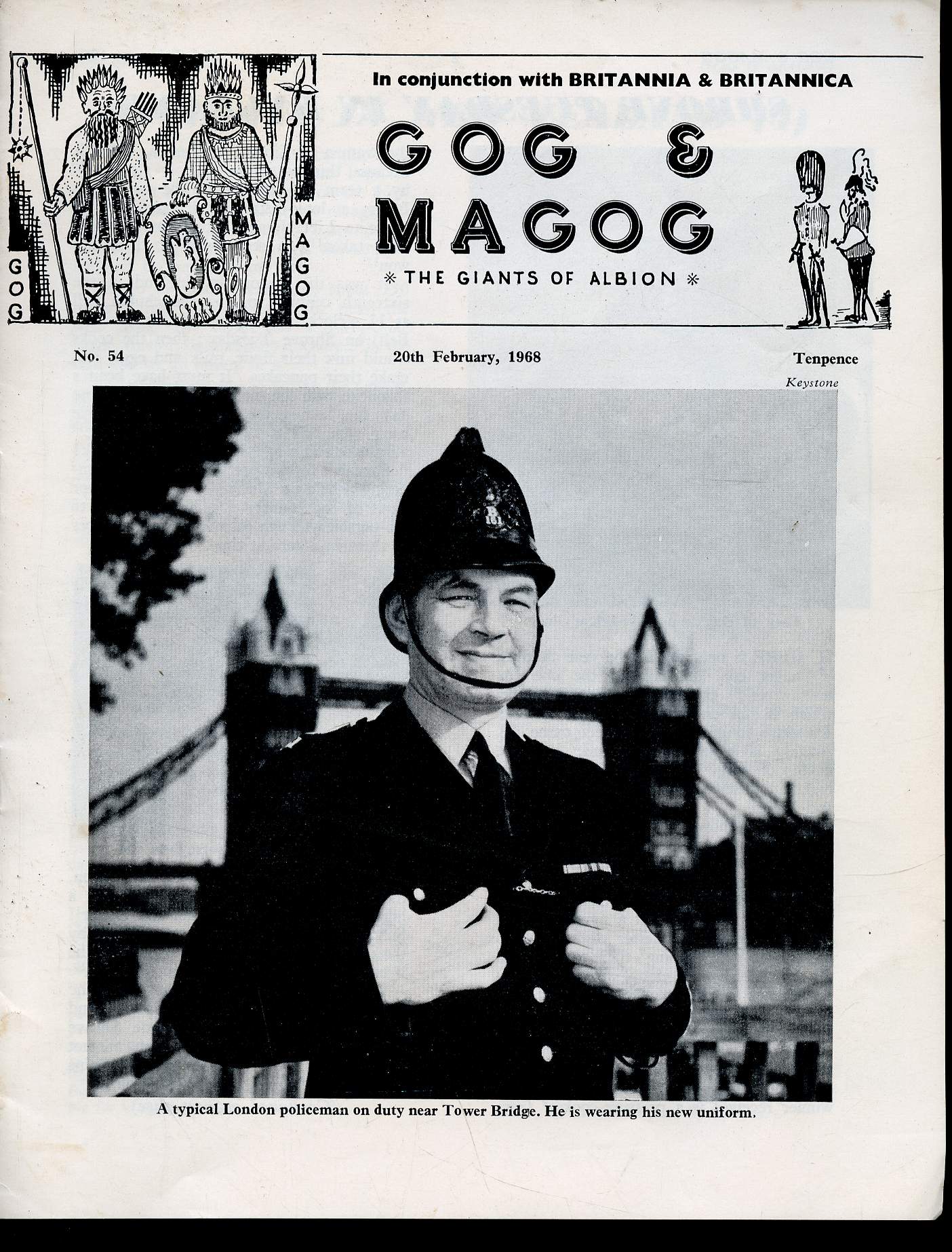 Gog & Magog, n54, 20th February 1968 : Shrove Tuesday in England, par Jean G. Jarvis - Holidays in New Zealand, par Ruth Gillies - My Teaching Career, par Mabel E. Essen - etc
