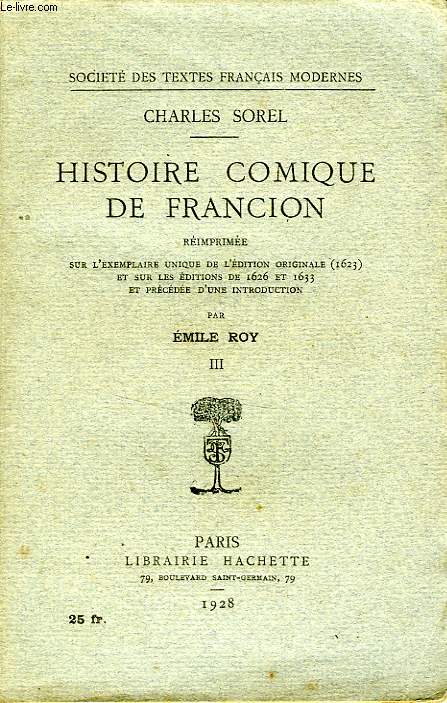 HISTOIRE COMIQUE DE FRANCION, 3