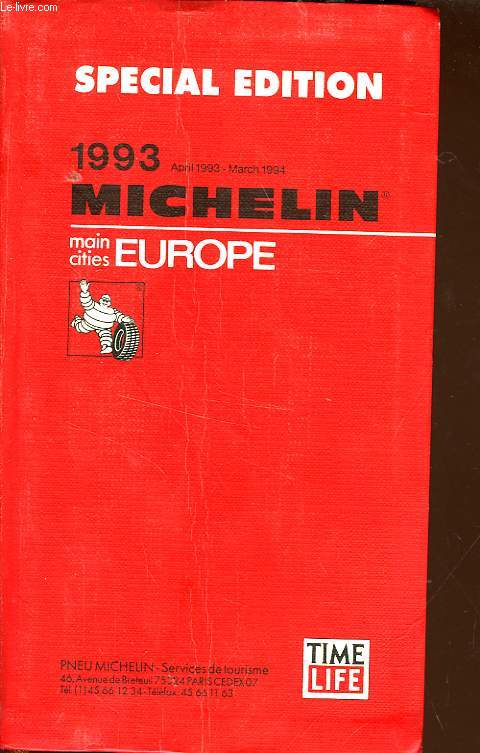 GUIDE ROUGE MICHELIN EUROPE