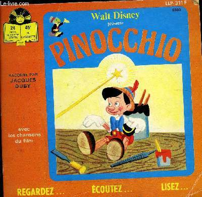 Livre-disque 45t - Pinocchio