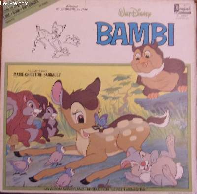 Pochette Livre-disque vinyle 33t - Bambi