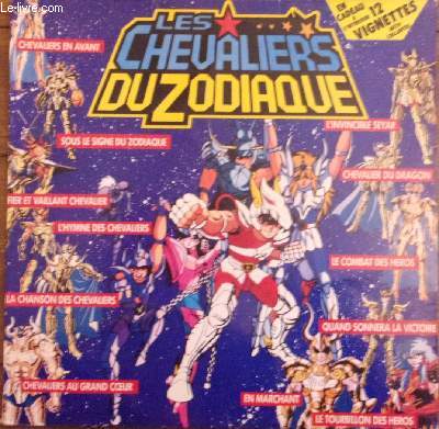 Pochette disque vinyle 33T - Les chevaliers du Zodiaque
