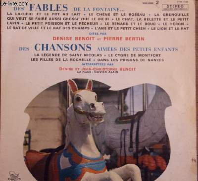 pochette disque vinyle 33t - Fables de la Faontaine / Chansons aimes des petits enfants