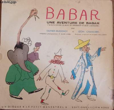 pochette disque vinyle 33t // Babar