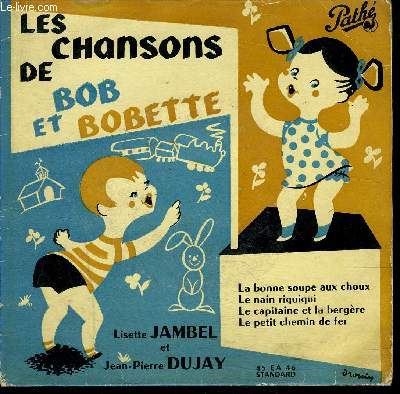 disque 45t // Les chansons de Bob et Bobette