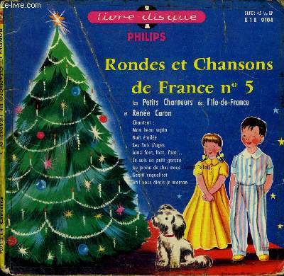 pochette Livre disque 45t // Rondes et chansons de France n5