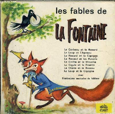 disque 45t // Les fables de La Fontaine