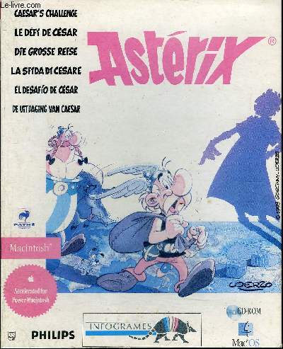 1 jeu multimdia MAC CD-ROM / Astrix, Le dfi de Csar