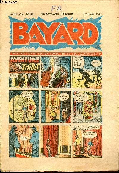 Bayard, nouvelle srie - Hebdomadaire n65 - 29 fvrier 1948