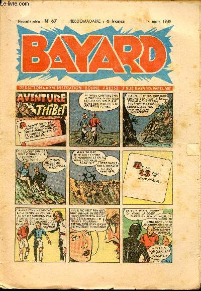 Bayard, nouvelle srie - Hebdomadaire n67 - 14 mars 1948