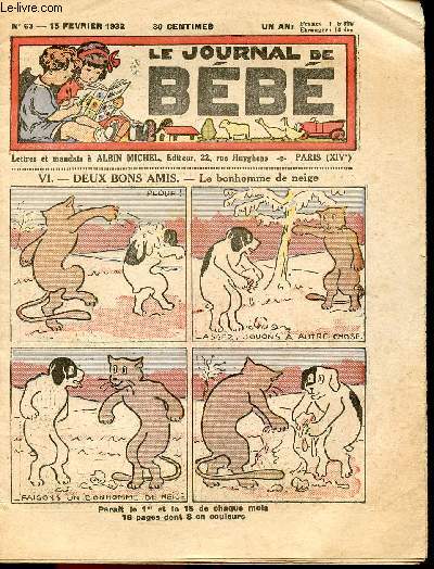 Le journal de Bb - anne 1932 - n63 - 15 fvrier 1932