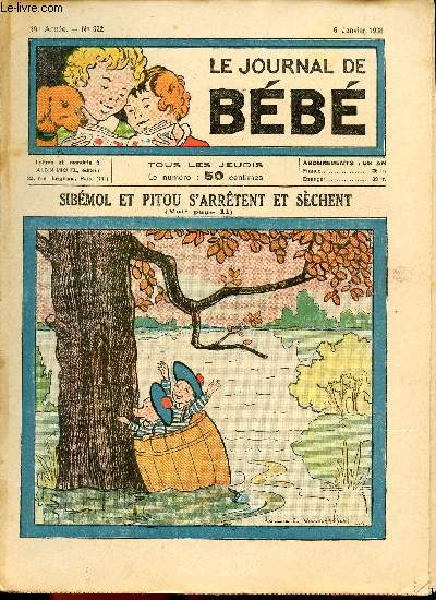 Le journal de Bb - anne 1938 - n322  330 + 332  361 - du 6 janvier au 6 octobre 1938 (39 numros - Incomplet)