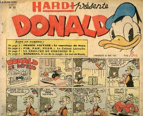 Donald (Hardi prsente) - n 10 - 25 mai 1947 - Donald se dfend