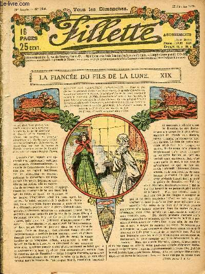 Fillette album - anne 1928 - n1038  1084 - du 12 fvrier au 30 dcembre 1928 - La princesse Flora - Roselle et les fes - La fiance du fils de la lune - ...