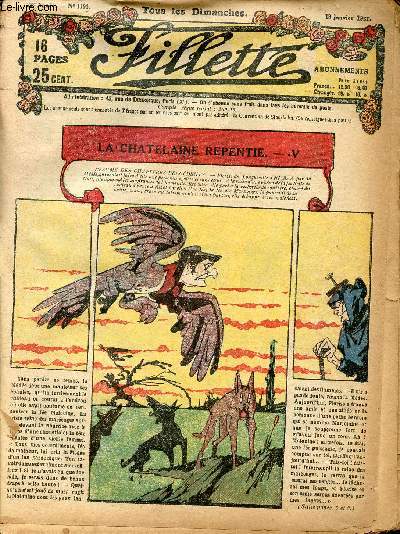 Fillette album - anne 1931 - n1191  1240 - du 18 janvier au 27 dcembre 1931 - La chatelaine repentie - L'orgueilleuse Princesse - ...