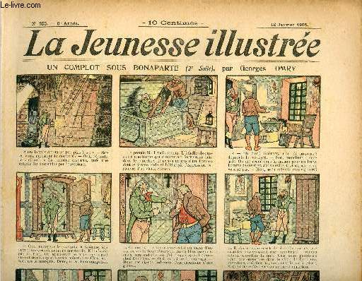 La Jeunesse Illustre - n 255 - 12 janvier 1908 - la lgende de l'Hermine par Valvrane - Une brimade par Leguey - Le peintre et le vache Moriss - Les mouches par Rabier - ...