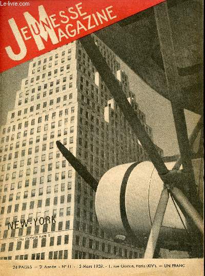 Jeunesse Magazine - n 11 - 12 mars 1939 - New-York par Hugues