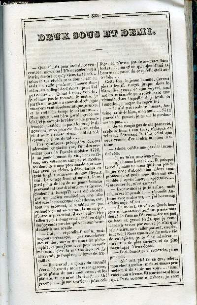 Le Journal des Enfans - extrait du tome 5 - 5eme anne - Deux sous et demi par Chabot de Bouin