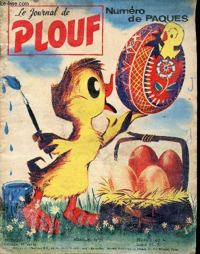 Le journal de Plouf - mensuel n 29 - Numro de Pques - mars 1959 - Plouf et la cloche de cristal - Raaa le lion - Pip le lutin vous raconte