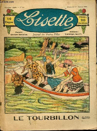 Lisette - n 64 - 1er octobre 1922 - Le poisson d'or par Liverani - Le tourbillon - L'aventure de Peloton par Alys - Jean le sot par Besanon - Le semis d'Hedwige par Levesque - ...