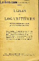 Tables de Logarithmes, pour les nombres de 1  1000 pour les Fonctions circulaires.